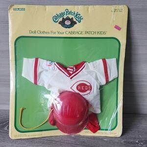MLB 1986 Cincinnati Reds Cabbage Patch Kids Baseball Uniform Sealed Vintage 80s